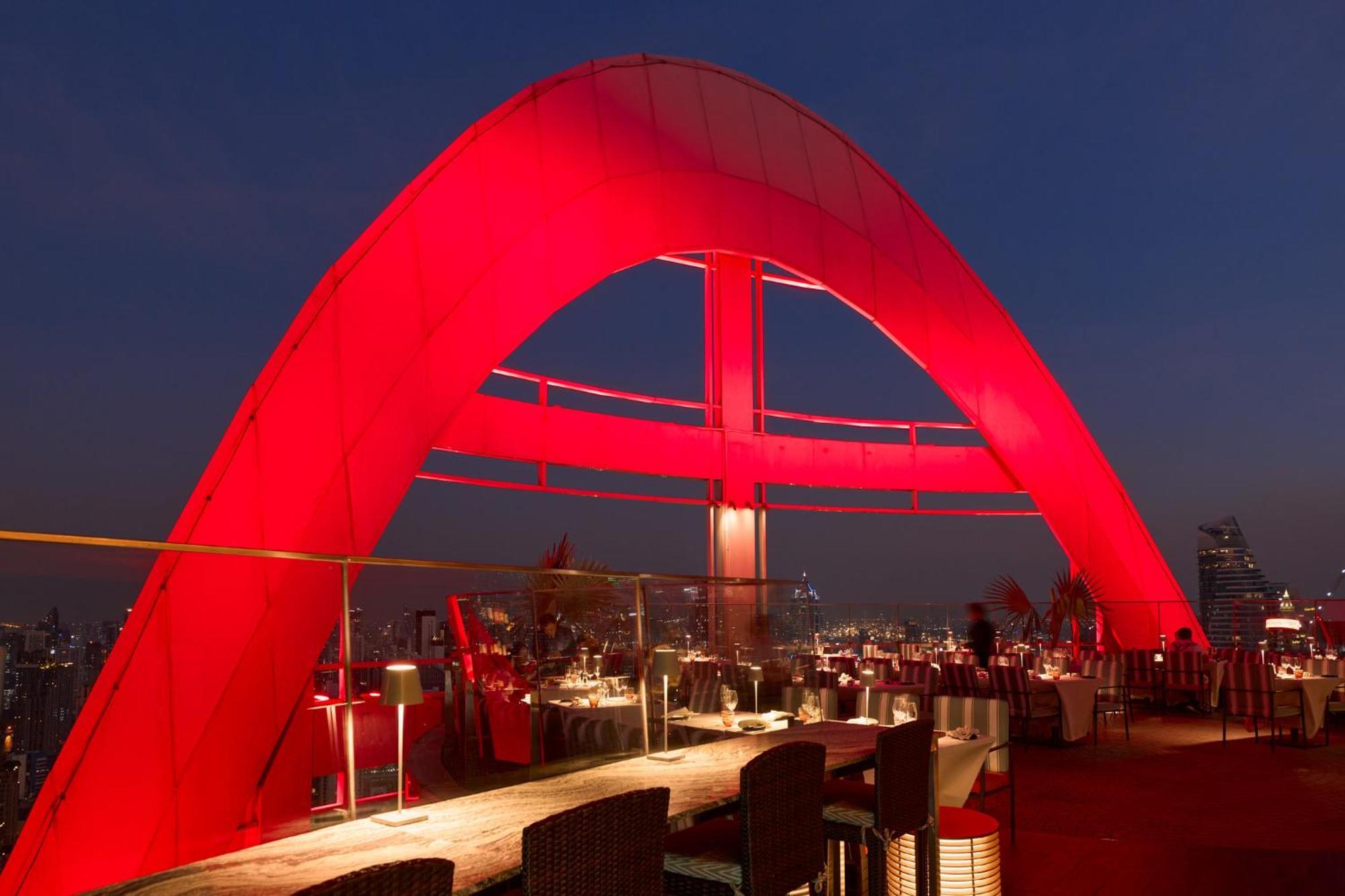 Centara Grand At Centralworld Μπανγκόκ Εξωτερικό φωτογραφία The Red Sky Bar